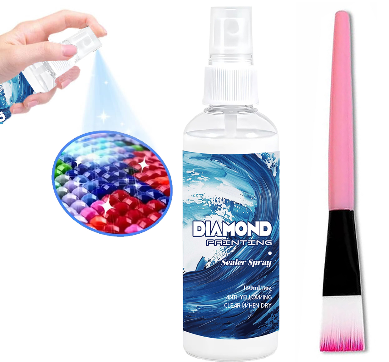 Resin Art Work - 150ml Diamant Schilderij Verzegelingsspray Craft Art