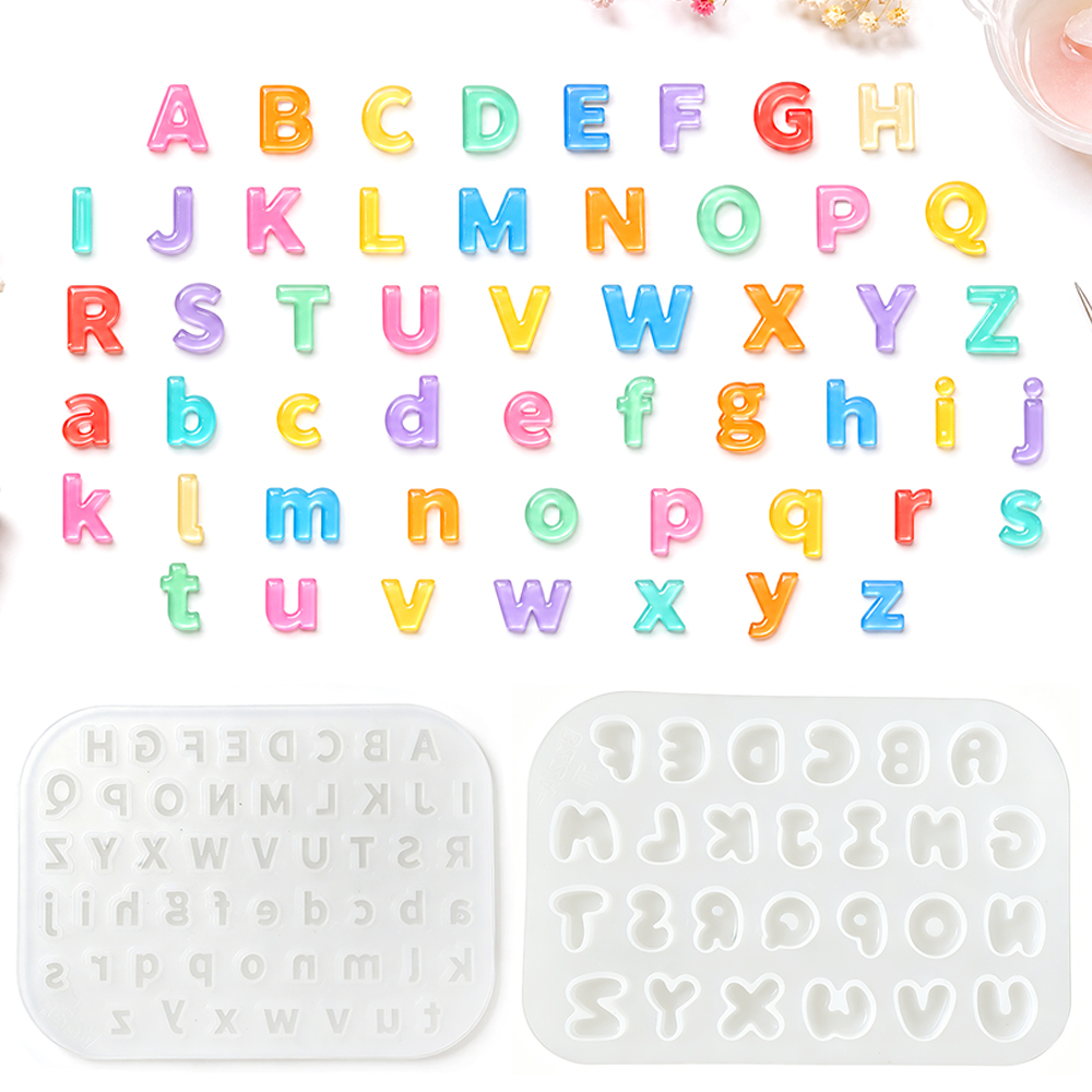 Resin Art Alphabet - S0321 Mini siliconen mal voor DIY