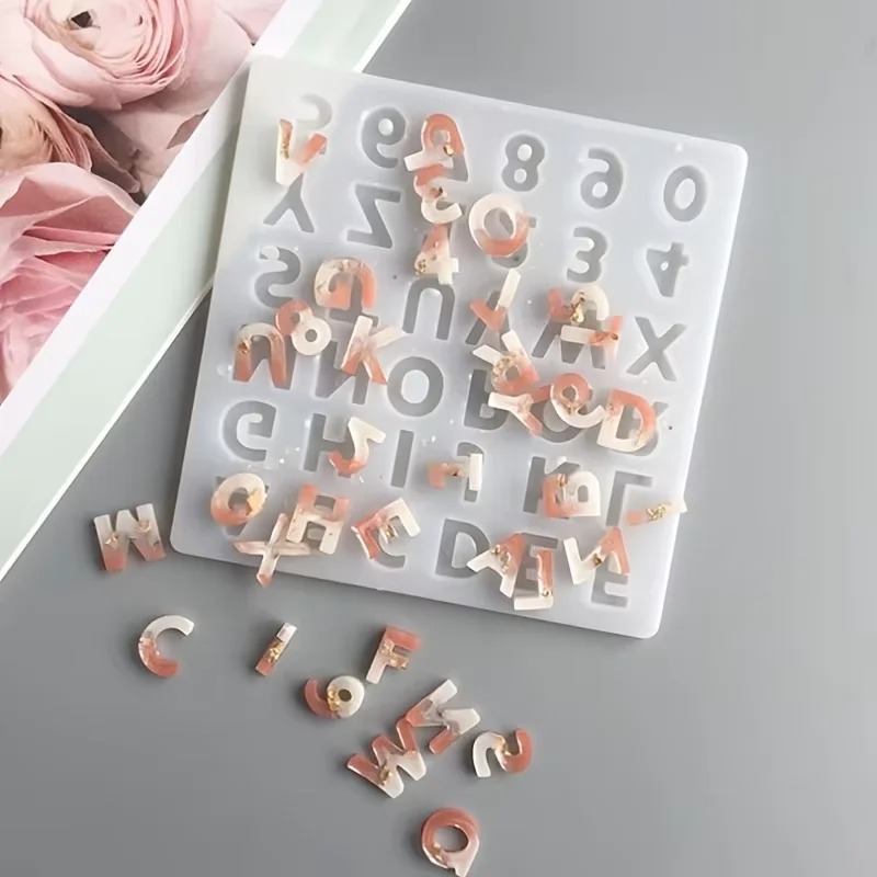 Resin Art Alphabet - Kleine 26 hoofdletters hars siliconen mal