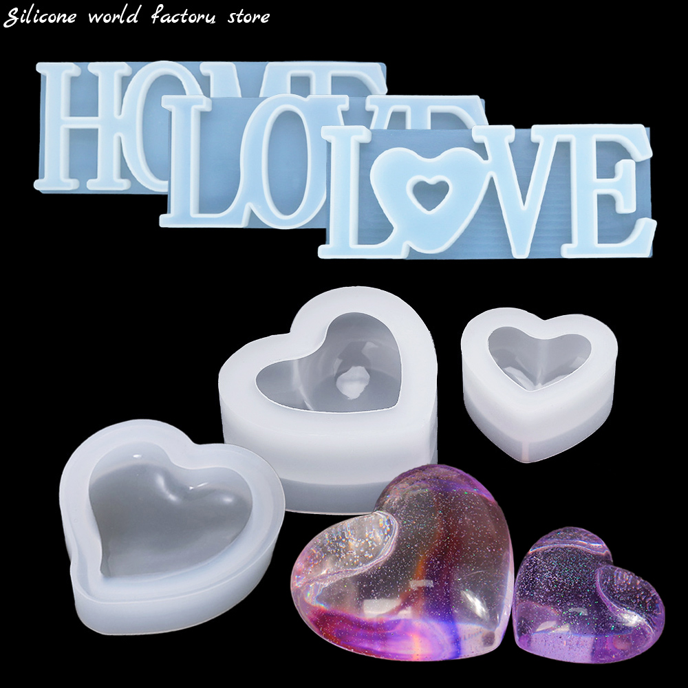 Resin Art Alphabet - Silicone World 3D Hart Kaars Siliconen