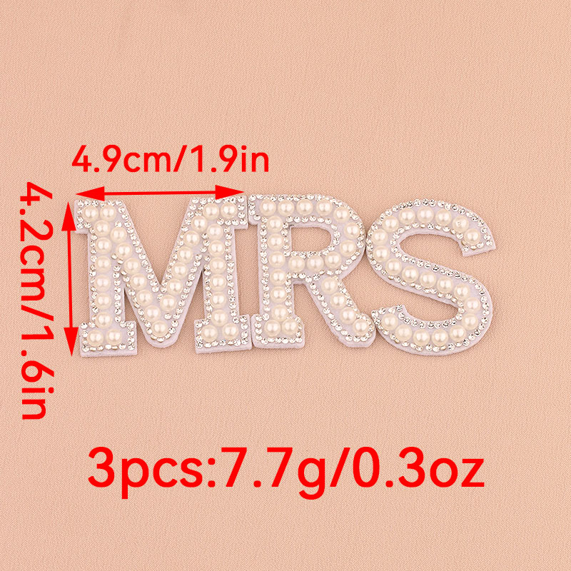 Resin Art Alphabet - 1 set MRS faux parel strass