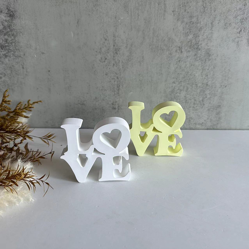 Resin Art Alphabet - Brief LIEFDE Siliconen Mal DIY Epoxyhars