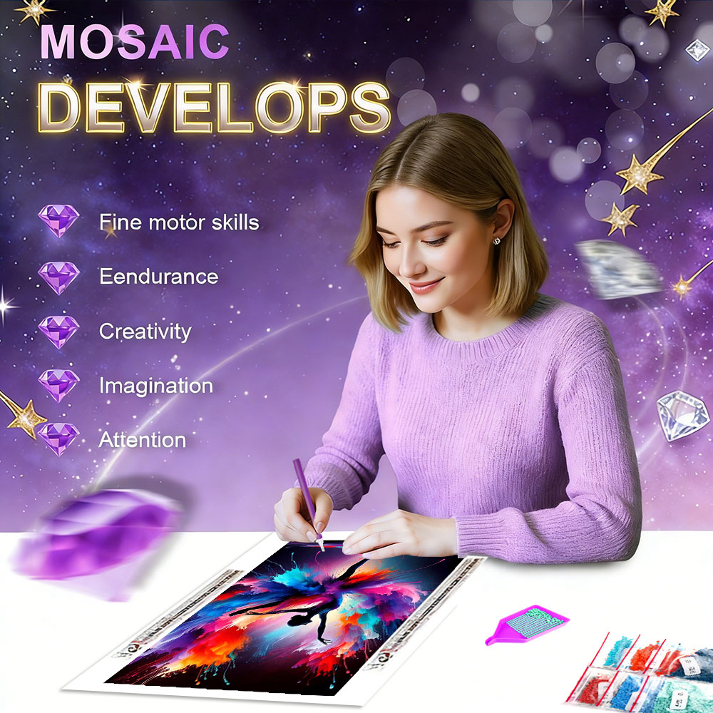 HUACAN 5d DIY Diamant Mozaïek  - Resin Art Wallpaper recensie en prijs