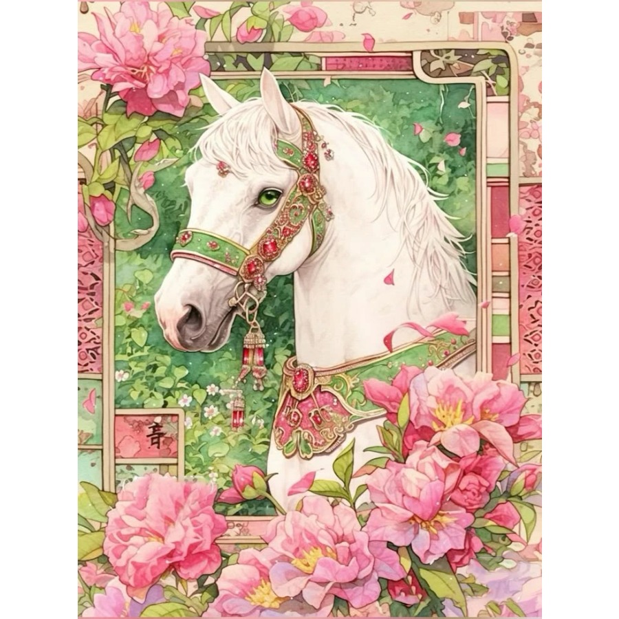 Diamant Schilderij Wit Paard m - Resin Art Work recensie en prijs