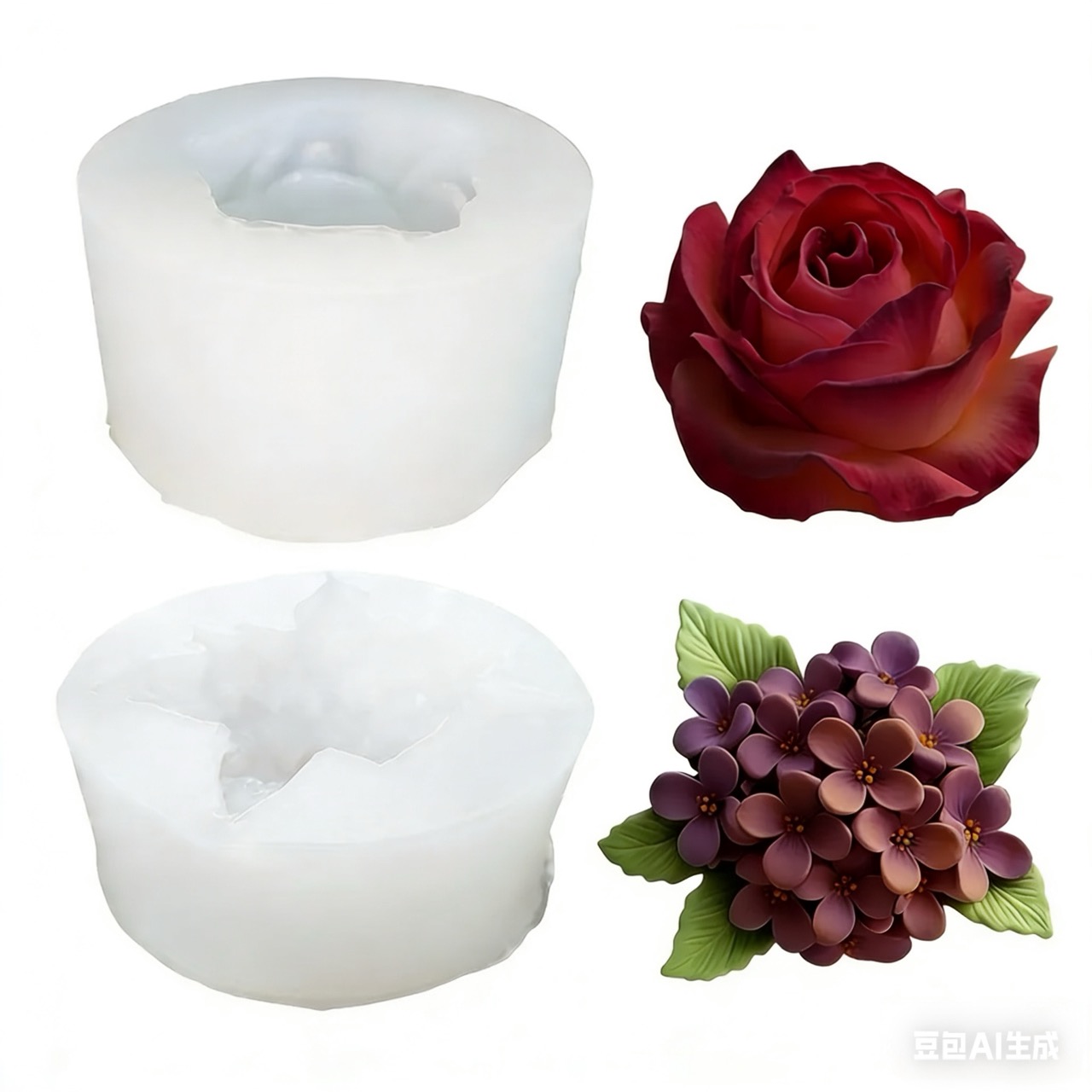 Set van 2 3D-siliconenvormen i - Resin Art Wedding Gift recensie en prijs