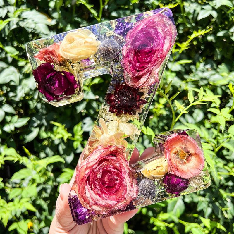 Bloemen 26 Letters Nachtlampje - Resin Art Alphabet recensie en prijs